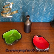 Céramique signé Kéramos Sèvres ,Trio , 2 vides poches et 1 verseuse ,de 1960.