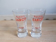 2 verres PASTIS JANOT