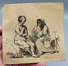 ANCIENNE EAU FORTE REMBRANDT