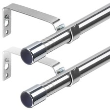 Lot de 2 tringles à rideaux