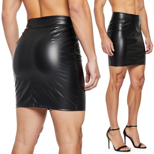 Jupe cuir lingerie - jupe,