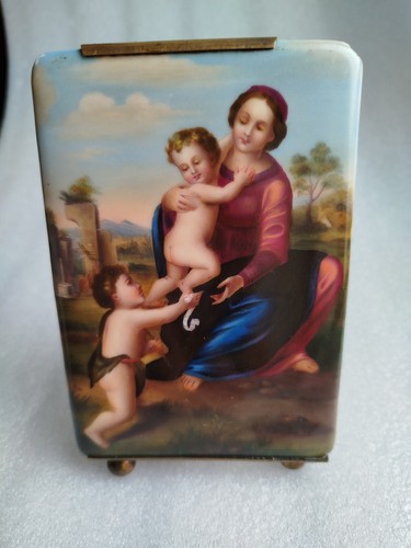 Miniature porcelaine vierge - porcelaine,