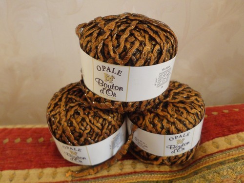 Pelotes opale bouton or - bouton, d'or