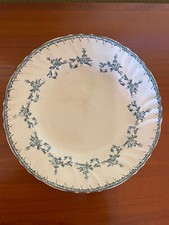 Ancien grand plat creux en émaux de Longwy en faience- Modele Chantilly.