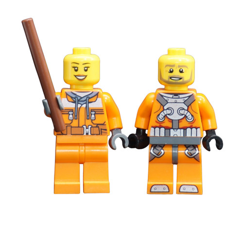 Figurine lego ouvrier chantier - lego,