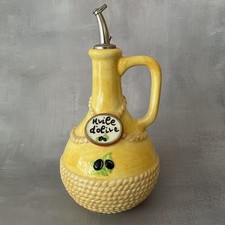 Bouteille flacon pour huile d'olive barbotine récente EDW