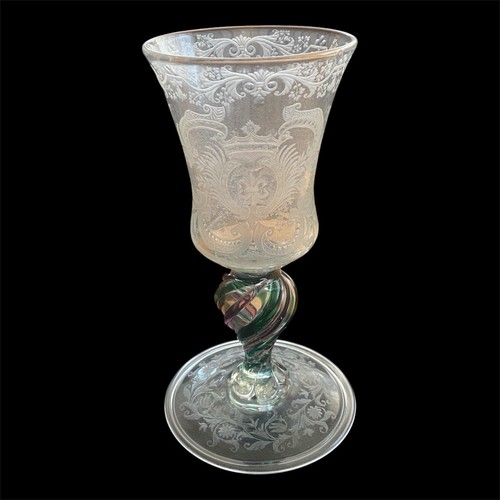 Rare grand verre armorié - grand,