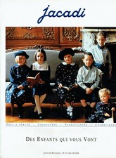  publicité Advertising 0422 1992  Jacadi   pret à porter chaussures  enfants 
