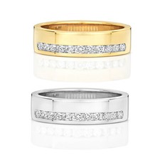 Bague Femme Semi Pavée Or