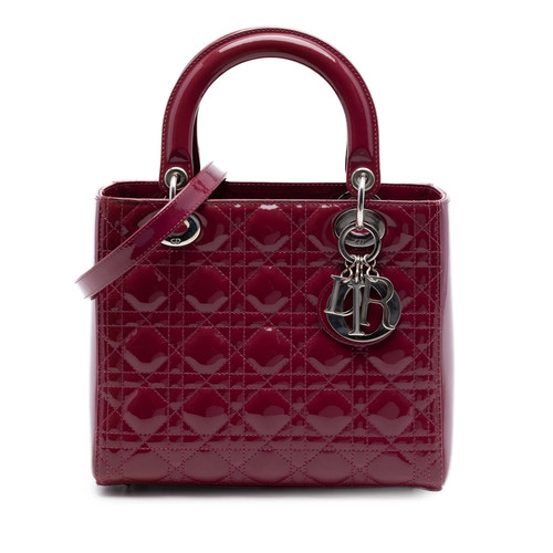 Dior medium cuir verni cannage - verni,