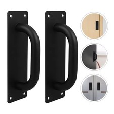 Lot de 2 poignées de porte ignifuges en acier inoxydable pour portes coulissant