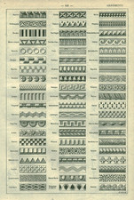 Document ancien ornements issu