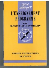 L ENSEIGNEMENT PROGRAMME - QUE