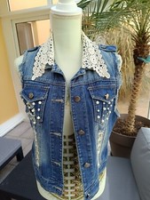 Veste en jean sans manche