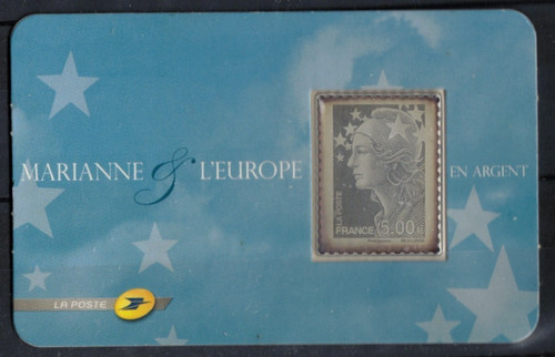 Timbre argent france - argent,