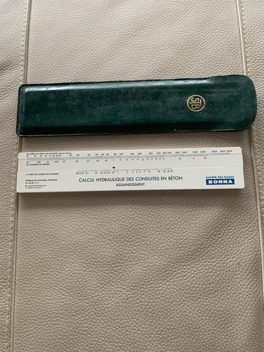 Règle calcul hydraulique - règle, à