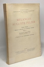 Mélanges Auguste Pelzer -