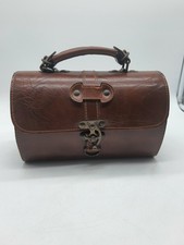 Ancien Sac Cuir Marron Vintage