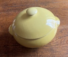 Joli Légumier / Soupière Vintage 50's RARE modèle Deauville SALINS Jaune en TBE