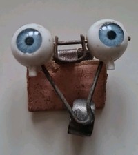 Yeux dormeurs poupées anciennes en verre - Sulfure - Couleur Bleu (réf 31)