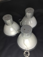 Rare lot de 3 grandes lampes suspensions IGUZZINI SM15 Vignelli