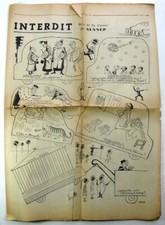 Interdit de stationner Dessins politiques Jean Sennep Le Figaro 1955