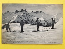 cpa St SORLIN d'ARVES Savoie COL de la CROIX de FER animés Ski Neige vers 1910