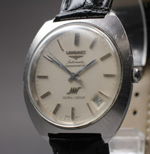 [Exc+5] Montre automatique pour homme Longines Ultra Chron 37 mm cadran argen...