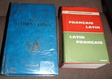 2 livres Latin_ dictionnaire _ Les Lettres latines_ articles vendus