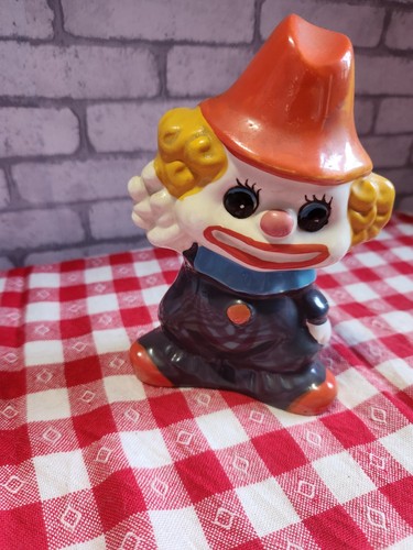 Tirelire vintage clown 70s - clown,