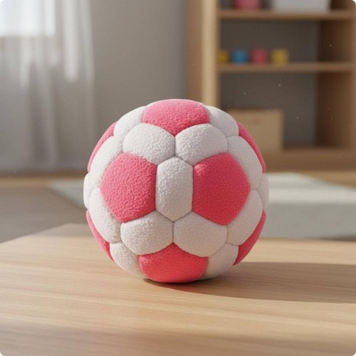Ballon foot peluche - de,