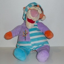 Doudou Tigre Disney - Tigrou - Combinaison bleu mauve
