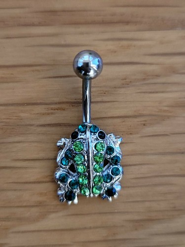 Multi gemmed pave frog - multi,