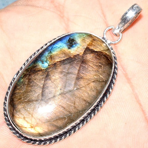Pendentif labradorite et - pendentif,