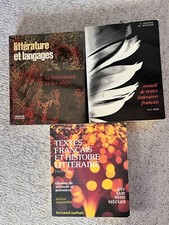 Lot litterature Française manuels scolaires anciens  Old school books in French