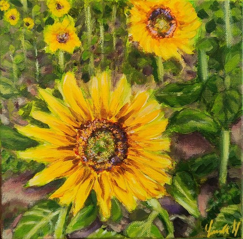 Tableau acrylique sur toile - sur,