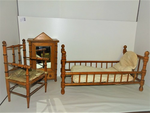 Lit armoire chaise bambou - lit,