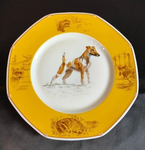 Assiette hermès plat - assiette, chien