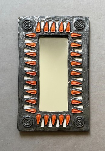 Miroir céramique vintage - miroir, céramique,