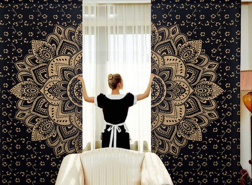 Rideaux indien mandala