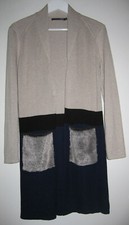 Gilet gris/bleu marine Miss