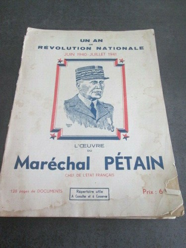 Maréchal pétain un an - k9-,
