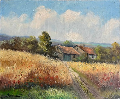 Tableau hst paysage aux - hst,