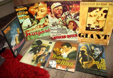 Lot thème ciné club-Tableaux représentant des affiches d anciens Films de cinéma