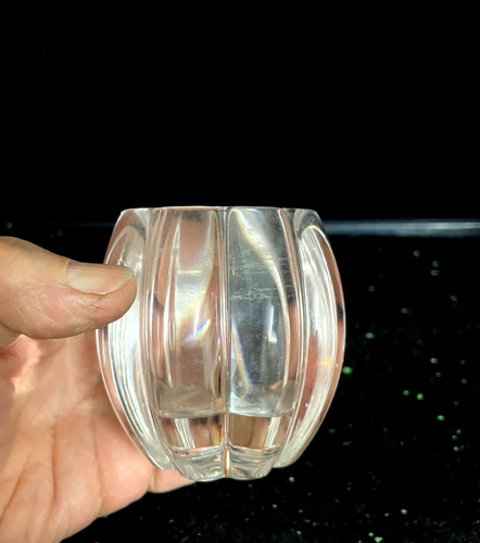 Vase bougeoir cristal - bougeoir, en