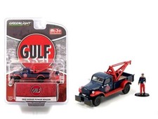 DODGE Power Wagon Weathered + Figure - 1950 - GULF - Greenlight 1:64