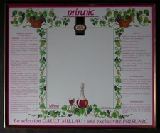 Plaque PRISUNIC  GAULT MILLAU
