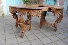 table napoléon III en chéne de style louis XV fin du 19e siécle