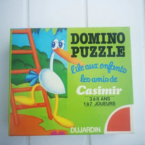 Vintage domino puzzle ile - vintage, l'ile