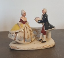 groupe figurine en porcelaine Allemande ( estampille ciseaux ) - Saxe porcelain